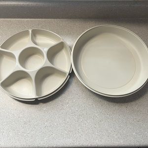 2 PC Vintage Tupperware- Veggie, ships Storage.